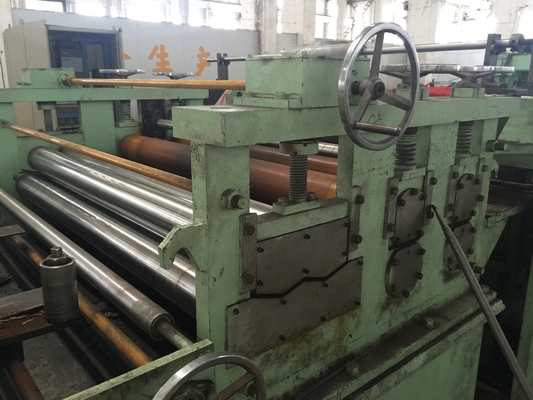 Automatischer Spannungs-Steuermetallstreifen-Schneider fertigte Schnittgeschwindigkeit besonders an